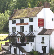 View of the Woodbridge Inn from Coalport Bridge